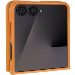 Шкіряний чохол Leather Case (AAA) для Samsung Galaxy Z Flip7  Brown - 00000080401_4
