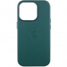 Шкіряний чохол Leather Case (AAA) with MagSafe and Animation для Apple iPhone 14 Pro (6.1")  Forest Green - 00000057154_22