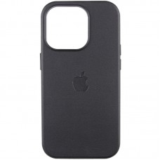 Шкіряний чохол Leather Case (AAA) with MagSafe and Animation для Apple iPhone 14 Pro Max (6.7")  Midnight - 00000057155_21