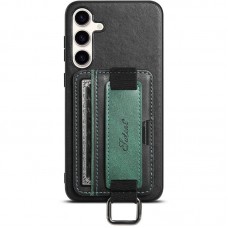 Шкіряний чохол Wallet case and straps для Samsung Galaxy S24+  Чорний / Black - 00000070068_3