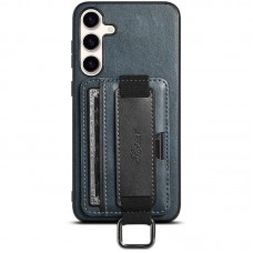 Шкіряний чохол Wallet case and straps для Samsung Galaxy S24+  Синій / Blue - 00000070068_2