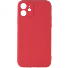 Силіконовий чохол Candy Full Camera для Apple iPhone 12 (6.1")  Червоний / Camellia - 00000043686_6