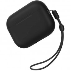 Силіконовий футляр BlueO Liquid silicone для навушників Airpods Pro 3  Black - 00000086658_1