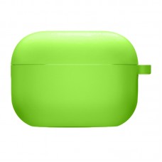 Силіконовий футляр з мікрофіброю для навушників Airpods 3  Салатовий / Neon green - 00000053035_22