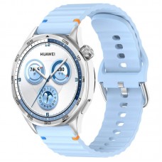 Силіконовий ремінець Wavy для Smart Watch 22mm  Light Blue - 00000077066_6