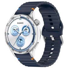 Силіконовий ремінець Wavy для Smart Watch 22mm  Midnight Blue - 00000077066_9