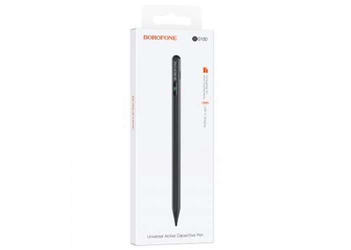Стілус Borofone BG100 Universal active capacitive pen with digital display