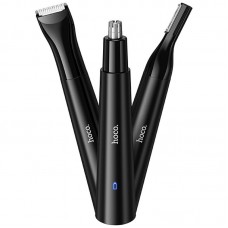 Тример электрический Hoco HP37 3-in-1 (Eyebrow, Nose & Hair) 320 mAh  Black - 00000081840_1