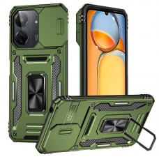 Ударостійкий чохол Camshield Army Ring для Xiaomi Redmi 13C / Poco C65  Оливковий / Army Green - 00000072802_4