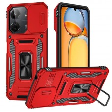 Ударостійкий чохол Camshield Army Ring для Xiaomi Redmi 13C / Poco C65  Червоний / Red - 00000072802_3