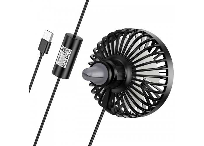 Вентилятор автомобільний Borofone DBF11 three speed (USB-A)