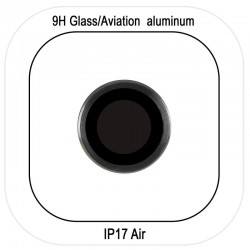 Захисне скло Metal Classic на камеру (у упак.) для Apple iPhone 17 Air (6.5")  Чорний / Black - 00000080472_1