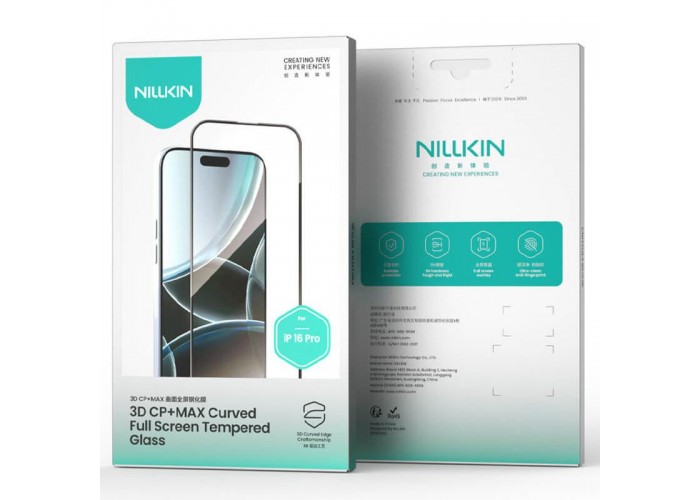 Захисне скло Nillkin (CP+ max 3D) (full glue) для Apple iPhone 16 (6.1