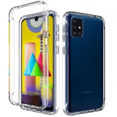 Чехол TPU+PC Full Body с защитой 360 для Samsung Galaxy A71  Прозрачный (00000039078_1)