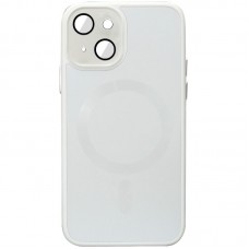 Чехол TPU+Glass Sapphire Midnight with MagSafe для Apple iPhone 13 (6.1")  Белый / White - 00000065446_1