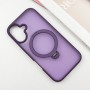 TPU+PC чехол Metal Buttons with MagSafe Colorful HQ Ring для Apple iPhone 16 (6.1