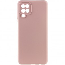 Чехол TPU GETMAN Liquid Silk Full Camera для Samsung Galaxy A12  Розовый / Pink Sand - 00000073783_8