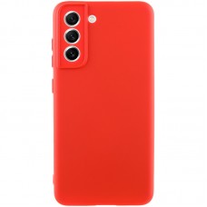 Чехол TPU GETMAN Liquid Silk Full Camera для Samsung Galaxy S21 FE  Красный / Red - 00000074062_5