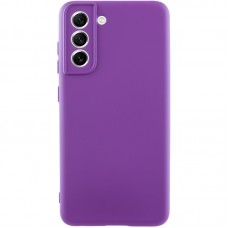 Чехол TPU GETMAN Liquid Silk Full Camera для Samsung Galaxy S21 FE  Фиолетовый / Purple - 00000074062_14