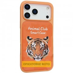 TPU+PC чохол Animal Club для Apple iPhone 16 Pro Max (6.9")  Hermes Orange - 00000082647_3
