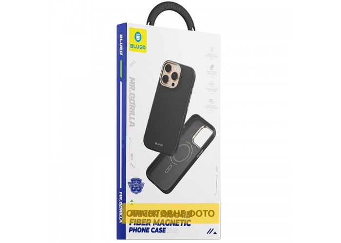 TPU+PC чохол Blueo Aramid Fiber with MagSafe для Apple iPhone 16 Pro Max (6.9