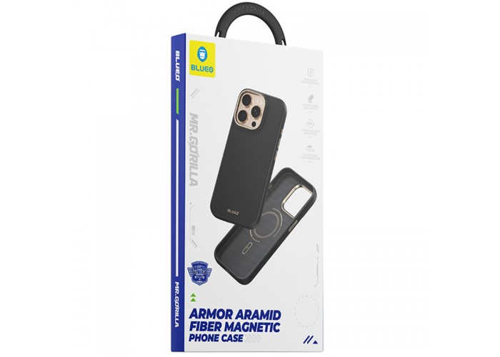 TPU+PC чохол Blueo Aramid Fiber with MagSafe для Apple iPhone 17 Pro (6.3
