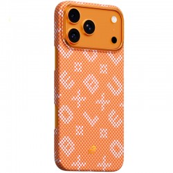 TPU+PC чохол Blueo Gilded Tactile Woven with MagSafe для Apple iPhone 17 Pro Max (6.9")  Orange - 00000085977_2