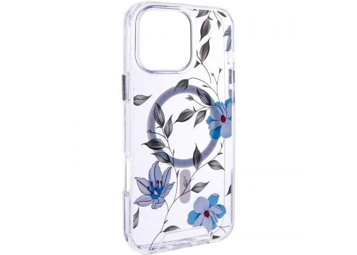 TPU+PC чохол Clear Garden with MagSafe для Apple iPhone 16 Pro (6.3