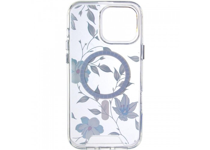 TPU+PC чохол Clear Garden with MagSafe для Apple iPhone 16 Pro (6.3