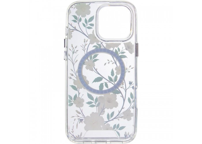 TPU+PC чохол Clear Garden with MagSafe для Apple iPhone 16 Pro Max (6.9