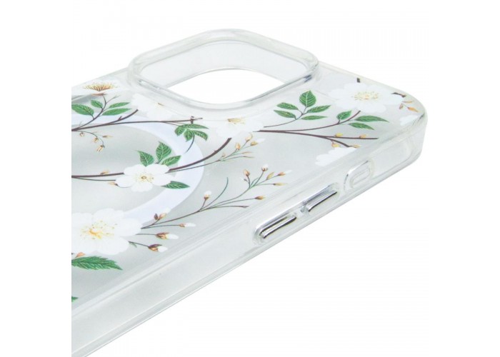 TPU+PC чохол Clear Garden with MagSafe для Apple iPhone 16 Pro Max (6.9