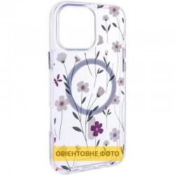 TPU+PC чохол Clear Garden with MagSafe для Apple iPhone 17 Air (6.5")  Cherry Petal - 00000080897_2
