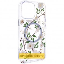 TPU+PC чохол Clear Garden with MagSafe для Apple iPhone 17 Air (6.5")  White Gardenia - 00000080897_4