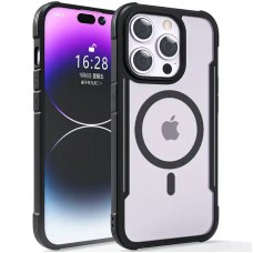 TPU+PC чохол Defense Clear with MagSafe для Apple iPhone 15 Pro (6.1")  Чорний - 00000066417_1
