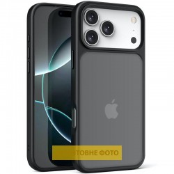 TPU+PC чохол Metal Buttons для Apple iPhone 17 (6.3")  Чорний / Black - 00000081718_1
