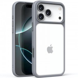 TPU+PC чохол Metal Buttons для Apple iPhone 17 Pro (6.3")  Сірий / Grey - 00000081720_2