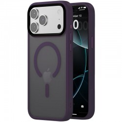 TPU+PC чохол Metal Buttons with MagSafe Colorful для Apple iPhone 17 Pro Max (6.9")  Темно-фіолетовий / Dark Purple - 00000080596_5