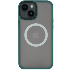 TPU+PC чохол Metal Buttons with MagSafe для Apple iPhone 13 (6.1")  Зелений - 00000054124_3