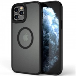 TPU+PC чохол Metal Buttons with MagSafe для Apple iPhone 13 Pro (6.1")  Чорний - 00000054125_2