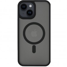 TPU+PC чохол Metal Buttons with MagSafe для Apple iPhone 14 Plus (6.7")  Чорний - 00000055540_3