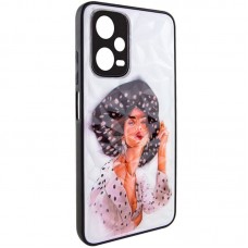 TPU+PC чохол Prisma Ladies для Xiaomi Redmi Note 12 Pro 5G  Girl in a hat - 00000065318_3