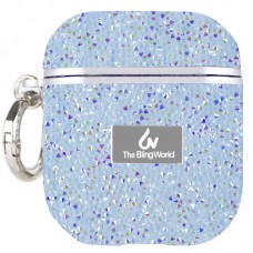 TPU чохол Bling World Rock Diamond для навушників AirPods 1/2  Блакитний - 00000057525_7