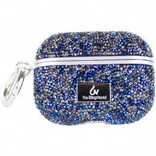 TPU чохол Bling World Rock Diamond для навушників AirPods Pro / Airpods Pro 2  Синій - 00000057527_5