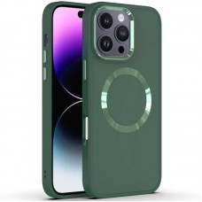 TPU чохол Bonbon Metal Style with MagSafe для Apple iPhone 16 Pro Max (6.9")  Зелений / Pine green - 00000074340_5