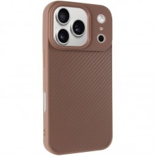 TPU чохол Carbon Protective with Magsafe для Apple iPhone 17 Pro (6.3")  Coffee - 00000082030_2