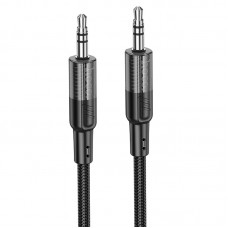Аудіо кабель Aux Hoco UPA27 Spirit transparent (1.2m)  Black - 00000071093_1