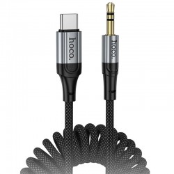 Аудіо кабель Aux Hoco UPA33B Nuevo (Type-C to AUX 3.5mm) (1.5m)  Black - 00000081847_1