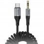 Аудіо кабель Aux Hoco UPA33B Nuevo (Type-C to AUX 3.5mm) (1.5m)