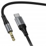 Аудіо кабель Aux Hoco UPA33B Nuevo (Type-C to AUX 3.5mm) (1.5m)