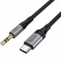 Аудіо кабель Aux Hoco UPA33B Nuevo (Type-C to AUX 3.5mm) (1.5m)